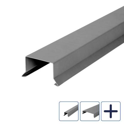 GTBUILD sternkapsel, lige, konisk, kvartsgrå zink