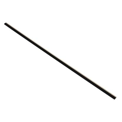 I-Wood afslutningsliste til akustikpanel, sortmalet, beige filt og sort kerne, egefiner, 17 x 42 mm