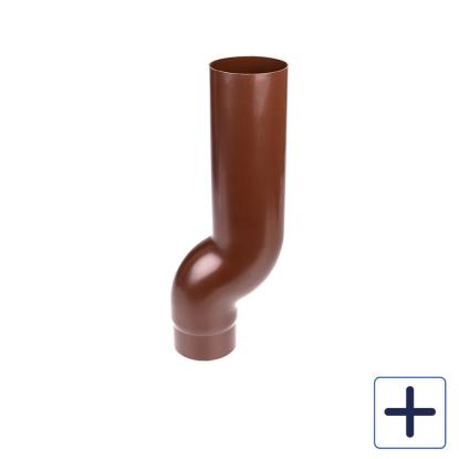 Plastmo nedførsel, PVC, brun