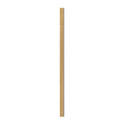 I-Wood afslutningsliste til 3-lamel akustikpanel, klar olieret, grå filt og lys kerne, egefiner, 16 x 92 mm