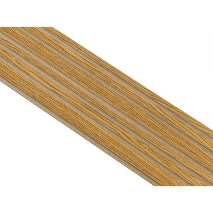 I-Wood Basic Mixed akustikpanel, brun olieret, brun filt og lys kerne, egefiner, 16 x 300 mm 