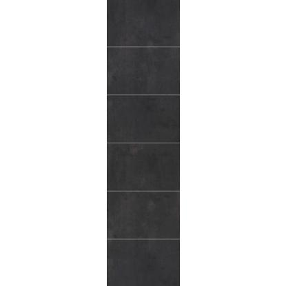 Fibo Cement vådrumspanel med 60 x 40 cm fliselook, 10 x 600 x 2400 mm, lentini dark stone