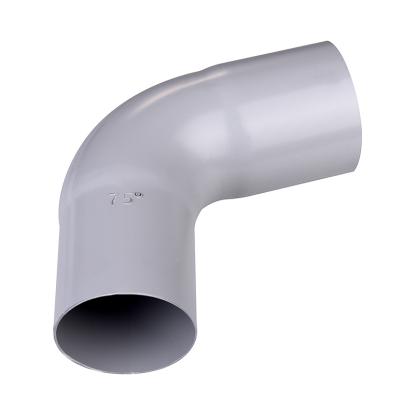 Plastmo bøjning, PVC, grå, 75°