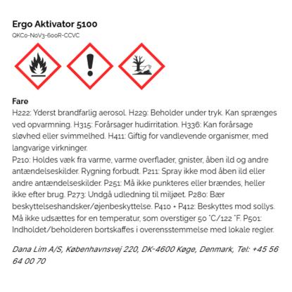 Dana Lim Ergo aktivator 5100 spray til aktivering af cyanoacrylatlim - 150 ml