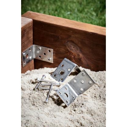 SIMA vinkelbeslag S35, rustfri kv. A4 - 50 x 50 x 2,0 x 35 mm
