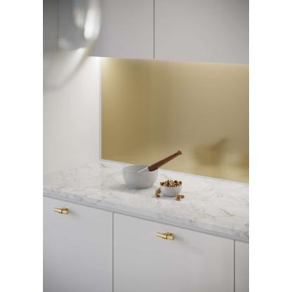 Fibo Kitchen Board vægplade, 10 x 600 x 580 mm, gold metal - 2 stk.