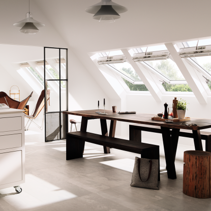 Velux Elektrisk Vippevindue GGU 006821 INTEGRA® Polyuretan m. kerne af træ