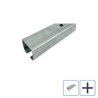 Habo SF-150/300 skydedørsskinne, varmgalvaniseret