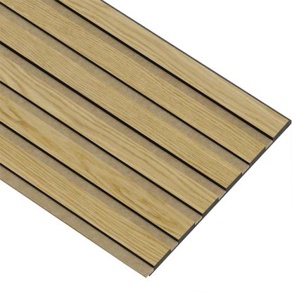 I-Wood Medio+ Original akustikpanel, klar olieret, brun filt og sort kerne, egefiner, 17 x 300 mm