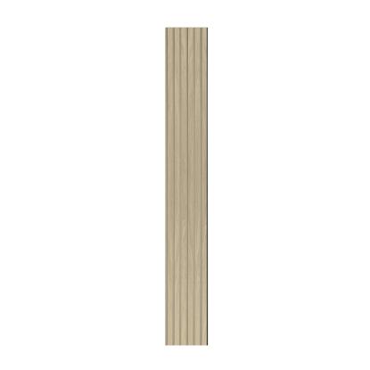 I-Wood Basic Original akustikpanel, ubehandlet natur, beige filt og sort kerne, egefiner, 17 x 300 mm 