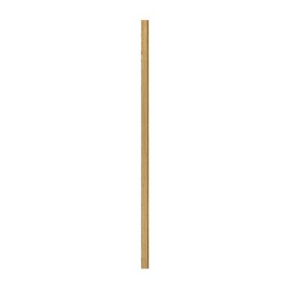 I-Wood afslutningsliste til 4-lamel akustikpanel, klar olieret, brun filt og lys kerne, egefiner, 16 x 67 mm