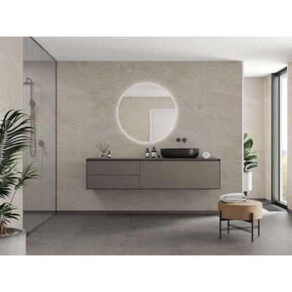 Fibo Stone vådrumspanel med 60 x 80 cm fliselook, 10 x 600 x 2400 mm, beige stone extreme matt