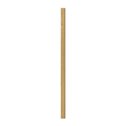 I-Wood afslutningsliste til 3-lamel akustikpanel, klar olieret, brun filt og sort kerne, egefiner, 17 x 92 mm