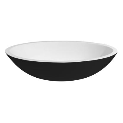 Best Design Epona fritstående håndvask, 52 x 38 cm, sort