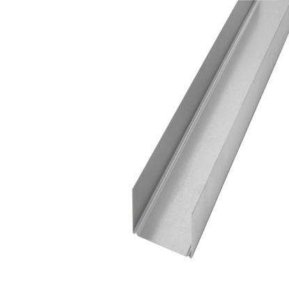 U-standard skinne til gips, 3 meter, 70 mm