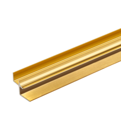 FibroTech SPC inside profile, 9,8 x 18 x 2610 mm, messing
