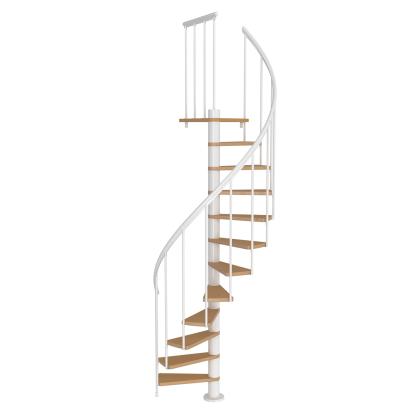 DOLLE Calgary spindeltrappe, Ø120 cm, hvid