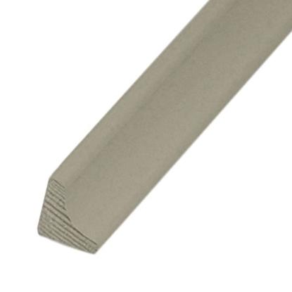 Huntonit indvendig hjørneliste, hvid grundet - 12 x 12 x 2700 mm