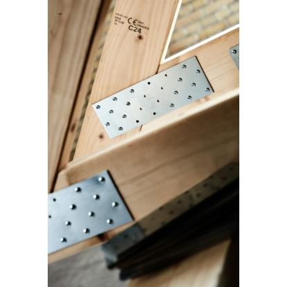 SIMA normplade 1,5 mm, rustfri A2 - 80 x 200 x 1,5 mm