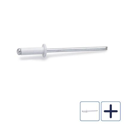 FAST blindnitte/popnitte, hvid, 3,2 mm - 250 stk.