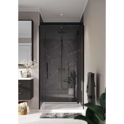 Fibo Stone vådrumspanel, 10 x 600 x 2400 mm, black marble silk