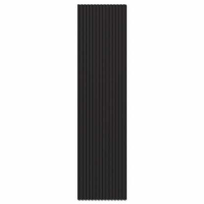 FOG & VENØ Foiled akustikpanel, sort, sort filt, 600 x 2400 x 20 mm