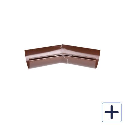 Plastmo indvendig gering, PVC, brun, 45°