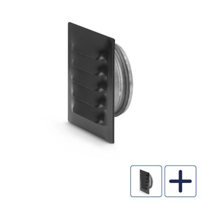 Fresh murrist med insektnet og studs, sort