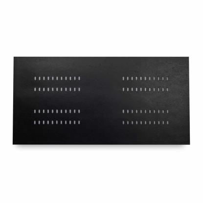 SCG udhængsplade capsule med ventilation, 1200 x 600 x 4 mm, sort