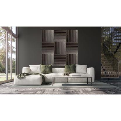 FibroTech Square akustikpanel, 520 x 520 mm, Grey Oak - 2 stk.