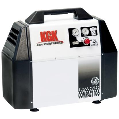KGK Compact 106 oliefri kompressor, 7 bar, 0,75 HK, 6 liter