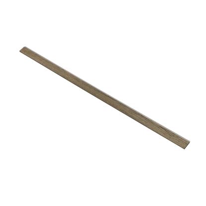 I-Wood afslutningsliste til 3-lamel akustikpanel, sort olieret, grå filt og sort kerne, egefiner, 17 x 92 mm