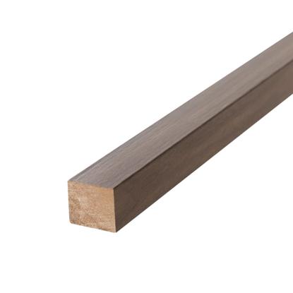FibroTech akustik afslutningsliste til UNIKA, 25 x 3000, walnut - 2 stk.