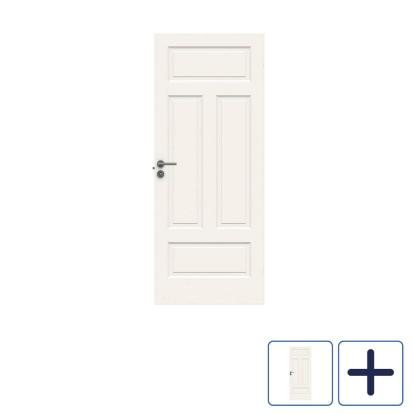 Swedoor Clever-line Style 04N formpresset fyldningsdør, hvid - 204 cm høj
