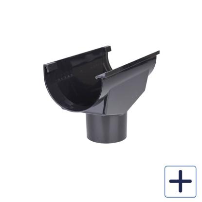 Plastmo ekspansionstudstykke, PVC, sort