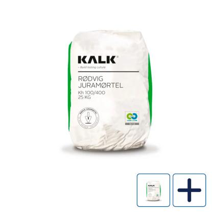 KALK Rødvig juramørtel, Kh 100/400, grøn pose - 15 liter