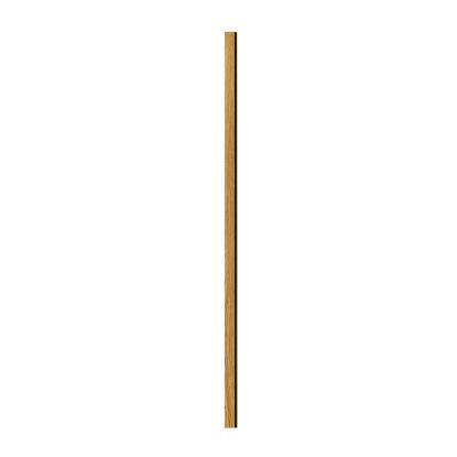 I-Wood afslutningsliste til 4-lamel akustikpanel, brun olieret, sort filt og sort kerne, egefiner, 17 x 67 mm