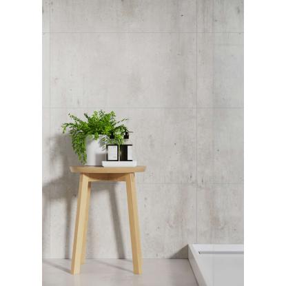 Fibo Cement vådrumspanel med 60 x 30 cm fliselook, 10 x 600 x 2400 mm, cracked cement silk