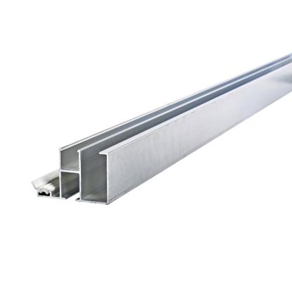 RIAS sideprofil med gummilister til 32 mm termoplader - 63 mm