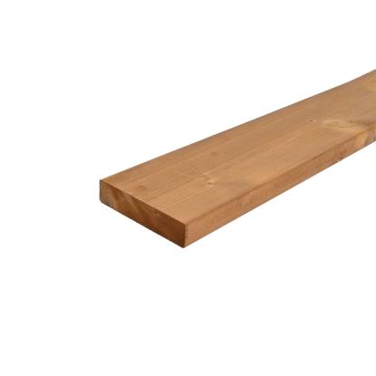 Thermo fyr terrassebrædder, glat/glat, 70% PEFC, 26 x 117 mm