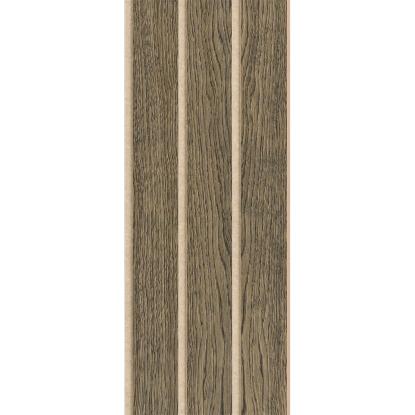 I-Wood Basic 3-lamel akustikpanel, sort olieret, beige filt og lys kerne, egefiner, 16 x 300 mm 