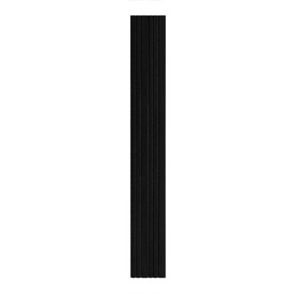 I-Wood Basic Mixed akustikpanel, sortmalet, sort filt og sort kerne, egefiner, 17 x 300 mm 