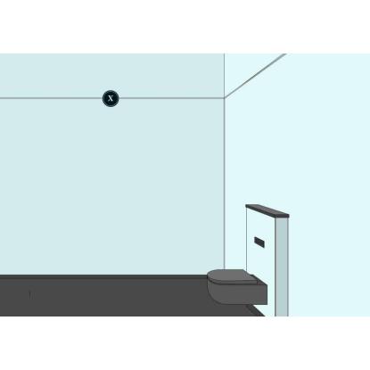 Fibo to-delt samle/ekspansionsliste, hvid alu, 2400 mm