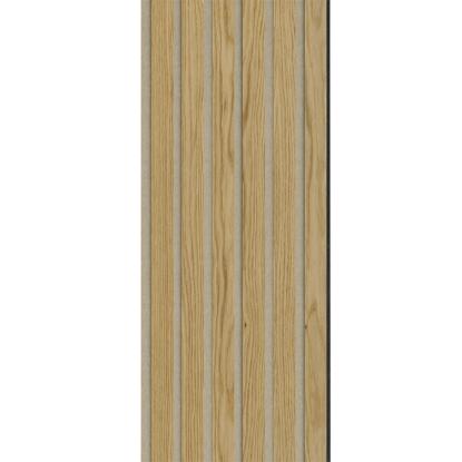 I-Wood Medio+ Original akustikpanel, klar olieret, beige filt og sort kerne, egefiner, 17 x 300 mm