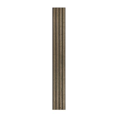 I-Wood Basic 4-lamel akustikpanel, sort olieret, sort filt og sort kerne, egefiner, 17 x 300 mm 