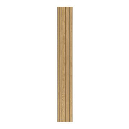 I-Wood Basic Mixed akustikpanel, klar olieret, brun filt og lys kerne, egefiner, 16 x 300 mm 