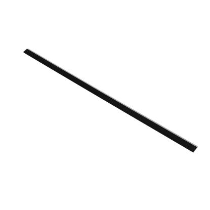 I-Wood afslutningsliste til 4-lamel akustikpanel, sortmalet, grå filt og sort kerne, egefiner, 17 x 67 mm