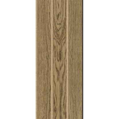 I-Wood Basic 3-lamel akustikpanel, mørkebrun olieret, brun filt og sort kerne, egefiner, 17 x 300 mm 