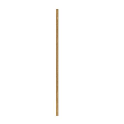 I-Wood afslutningsliste til akustikpanel, brun olieret, beige filt og sort kerne, egefiner, 17 x 42 mm