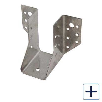 SIMA bjælkesko type U, rustfri kv. A4